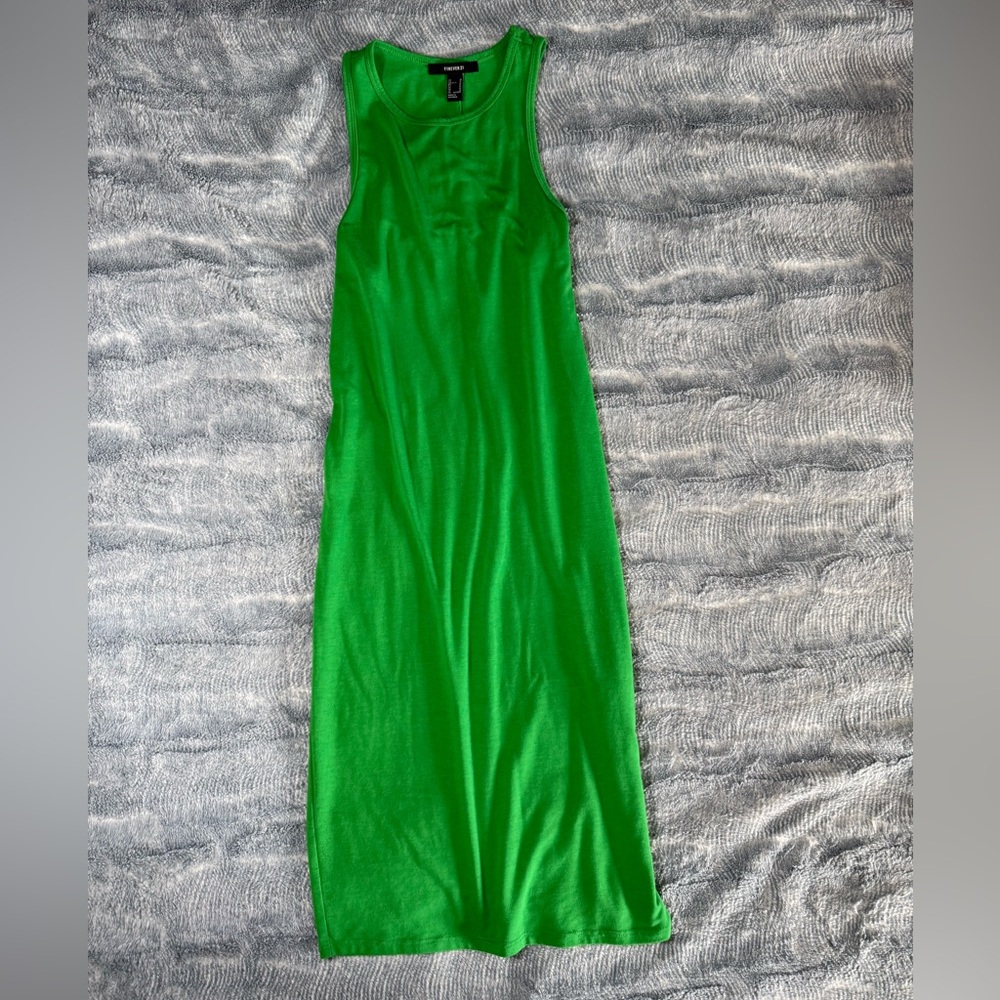 Forever 21 Vibrant Green Maxi Dress